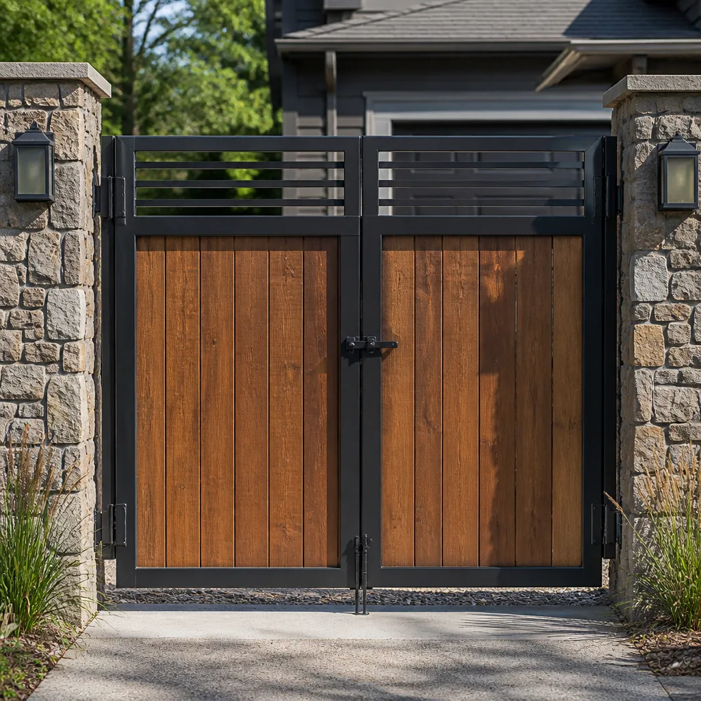 Wood & steel frame